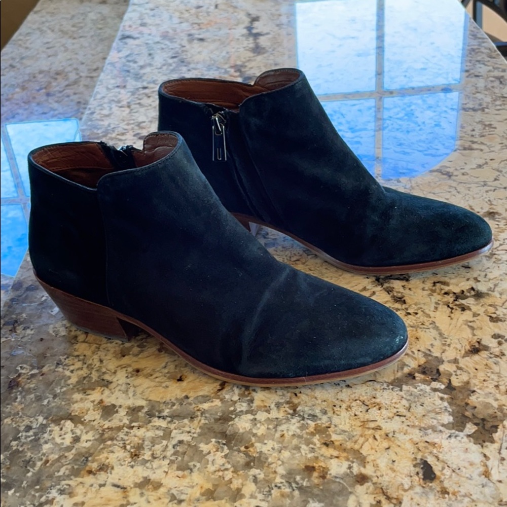 Sam Edelman black suede booties